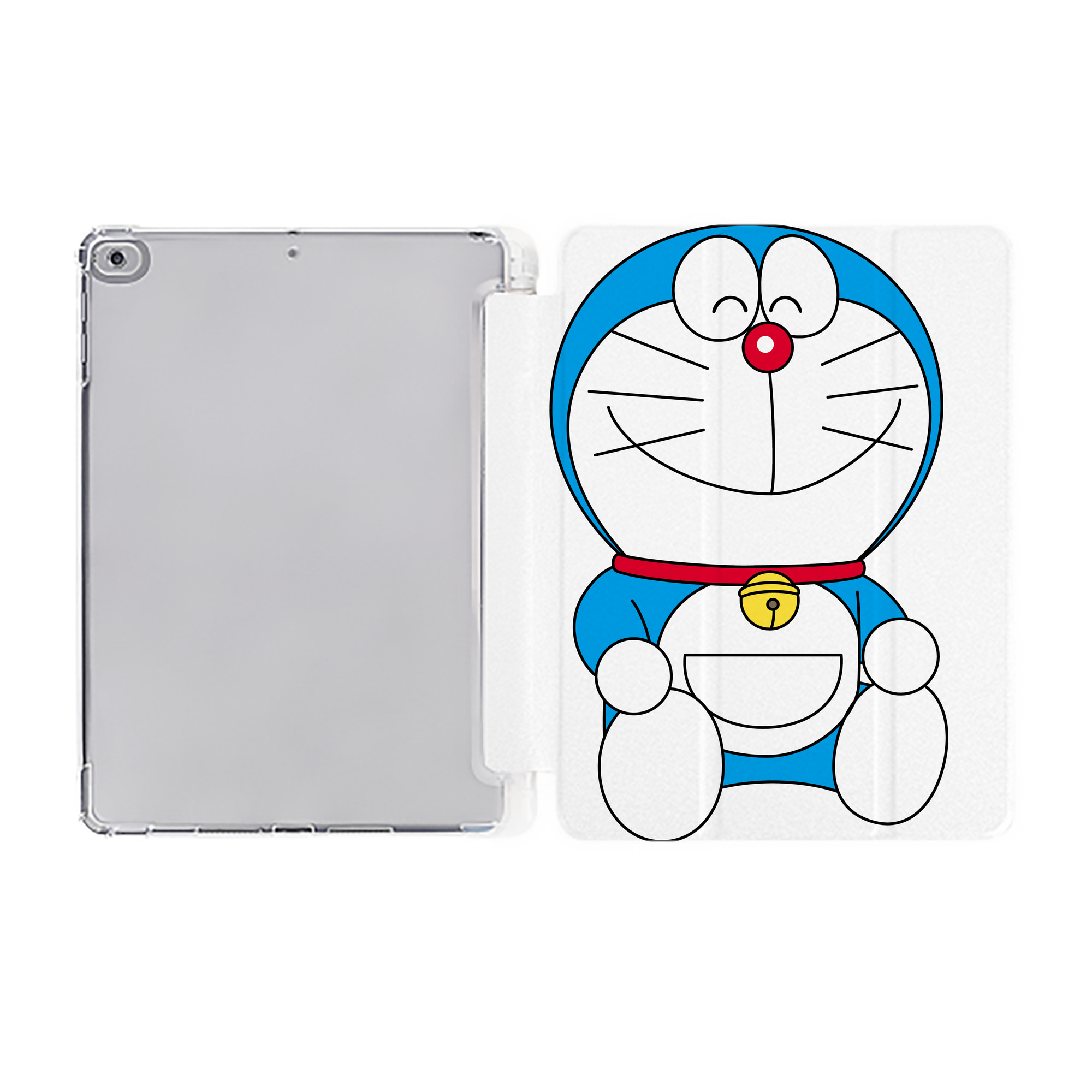 （画像用） ドラえもん Doraemon IPad ケース ペン収納付き 三つ折りスタンド PUレザー×シリコン 対応機種9.5/10.5/10.9インチ